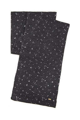 Женский шарф антрацитового меланжа Неожиданная скидка в корзине