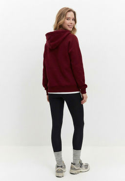 Толстовка женская 25234-532 футер темно-красный