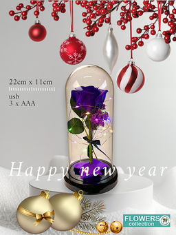 Подарок колба светящаяся Розы