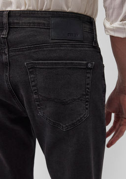 177 Koyu Gri Comfort Jean Pantolon - Mavi фото 7