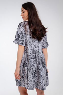 Платье женское из кулирки Бохо кобра макси