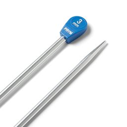 Спицы PRYM 171307 прямые алюминий d 3.0 мм 40 см 2 шт серебристые фото 4