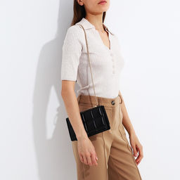 Сумка мессенджер на молнии, цвет чёрный - Simaland фото 6