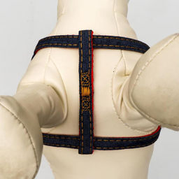 Комплект Джинс, поводок 120 х 1 см, ОГ 25-40 см, красный - Пижон фото 3