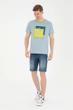 Мужская футболка водно-зеленого цвета - U.s. polo assn фото 4