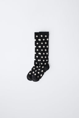 LONG THERMAL POLKA DOT SOCKS