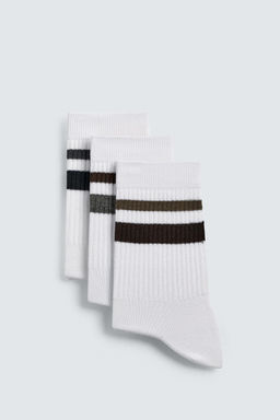 THREE-PACK OF STRIPED SOCKS