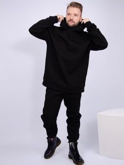 Костюм Грей черный, футер начес - Малина фото 11