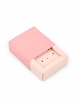 Цена за 5 шт. Коробка под бижутерию «Розово-бежевая», 7.5×7.5×3 см