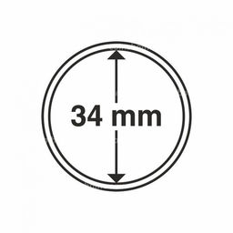 Капсула CAPS для монет диаметром 34 мм LEUCHTTURM 310430