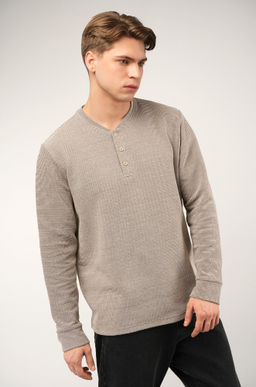 Мужской лонгслив на пуговицах Happyfox