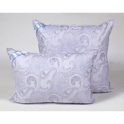 Подушка стёганная 50х70 см, иск. лебяжий пух, ткань тик, п/э 100%