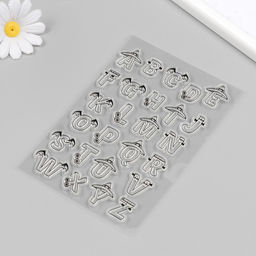 Штамп для творчества силиконовый «Алфавит на Хэллоуин», 16×11 см