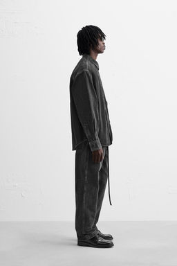 RELAXED FIT DENIM SHIRT - Zara фото 4