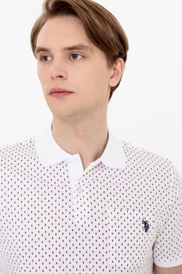 U. S. Polo Assn Мужская красная футболка с воротником-поло - U.s. polo assn фото 2
