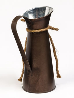 Фигурное кашпо для цветов «Кувшин Ноель», 8×20 см, металл, МИКС