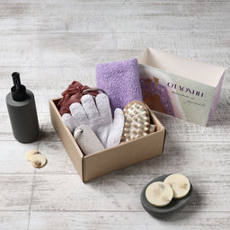 Подарочный набор Этель. Отдохни, полотенце 35?60 см, мочалка, пемза