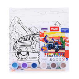 Картина по номерам "Внедорожник" 20х20см