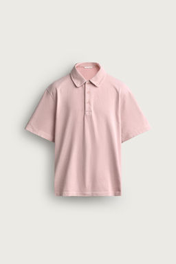 POLO ESTRUCTURA REGULAR FIT / Rosa / Blanco - Zara фото 8