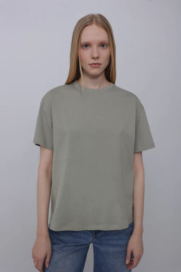 Базовая футболка темно-бежевого оттенка - Incity фото 7