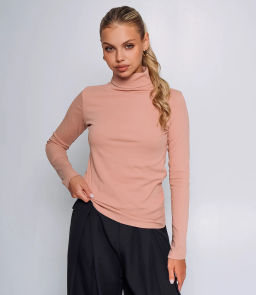 Водолазка #КТ6021, пудровый