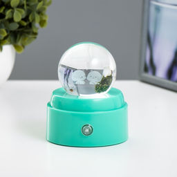 Фигурка светящаяся RISALUX Шар, LED-ночник, USB, АКБ, 9?9?11 см, МИКС