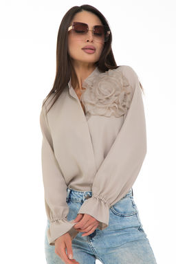 Блуза Модная Люкс (кремовый) - Diolche фото 6