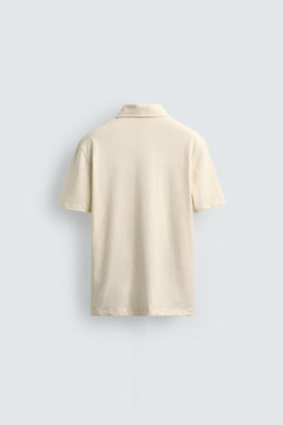 POLO REGULAR FIT ALGOD?N - LINO / Crudo - Zara фото 7