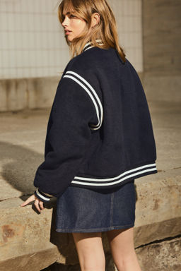 Chaqueta de b?isbol en polar - H&m фото 5