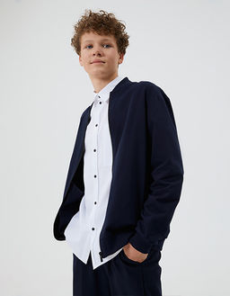 Тёмно-синий жакет-бомбер для мальчика 240281 - Bell bimbo фото 6