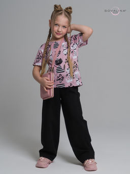 Костюм Лето коты лео-черный - Sovalina фото 8