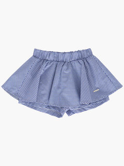 Юбка-шорты в клетку UD 7046 голубая клетка - Mini maxi фото 7