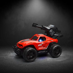 Машина с водяной пушкой,р/у, цвет зелёный, 27 MGz, в коробке