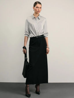 Атласная блузка с принтом / Zarina  фото 2