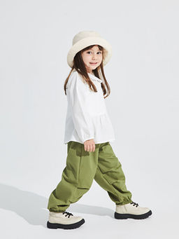 Beli Lastikli Basic Gabardin K?z Bebek Pantolon