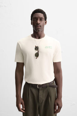 CONTRAST PRINT T-SHIRT - Zara фото 2