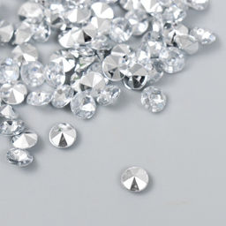 Цена за 2 шт. Декор для творчества в бутылочке Стразы. Прозрачный набор 250 шт d=0,6 см 4х3х3 см - Арт узор фото 3