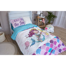 Постельное бельё Этель 1.5 сп Really mermaid 143*215 см, 150*214 см, 50*70 см -1 шт,100% хл, бязь  фото 9
