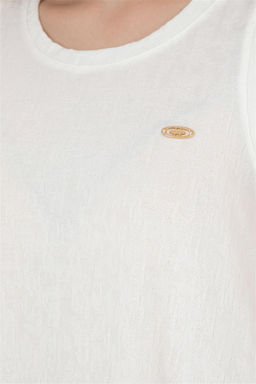 Женская футболка цвета экрю - U.s. polo assn фото 7