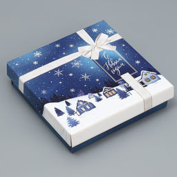 Коробка складная Зимний город, 20 20 5 см - Дарите счастье фото 2