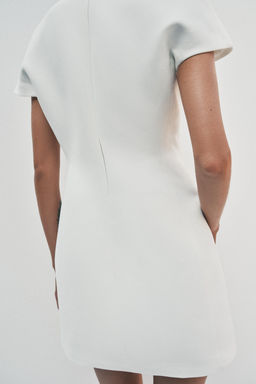 VESTIDO CORTO ZW COLLECTION / Blanco roto - Zara фото 3