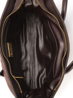 LACCOMA сумка АМ2409-Ф-шоколадный натуральная замша кожа