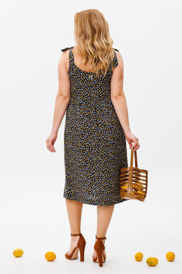 Сарафан Michel Chic 2130 темно-синий, желтый  фото 4