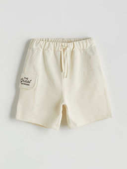 Beli Lastikli Bask?l? Erkek ?ocuk ?ort