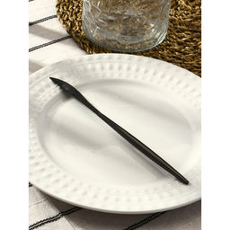 Нож столовый из нержавеющей стали Magistro Фолк, длина 22 см, цвет чёрный  фото 3