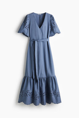Vestido largo con bordado ingl?s