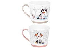 Набор 2 кружек 400 мл 13,5*9,5*9 см Озорные Собаки, фарфор - Elan gallery фото 5
