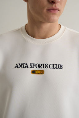 Свитшот Серо-белый ANTA SPORTS CLUB Sweatshirt  фото 6