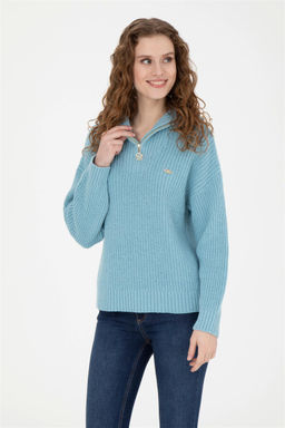 Женский синий свитер