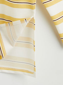 Polo Yaka ?izgili Kad?n Sweatshirt Tunik